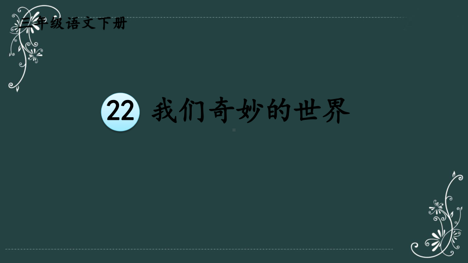 部编版三年级下册语文22 我们奇妙的世界（护眼版）课件.ppt_第2页