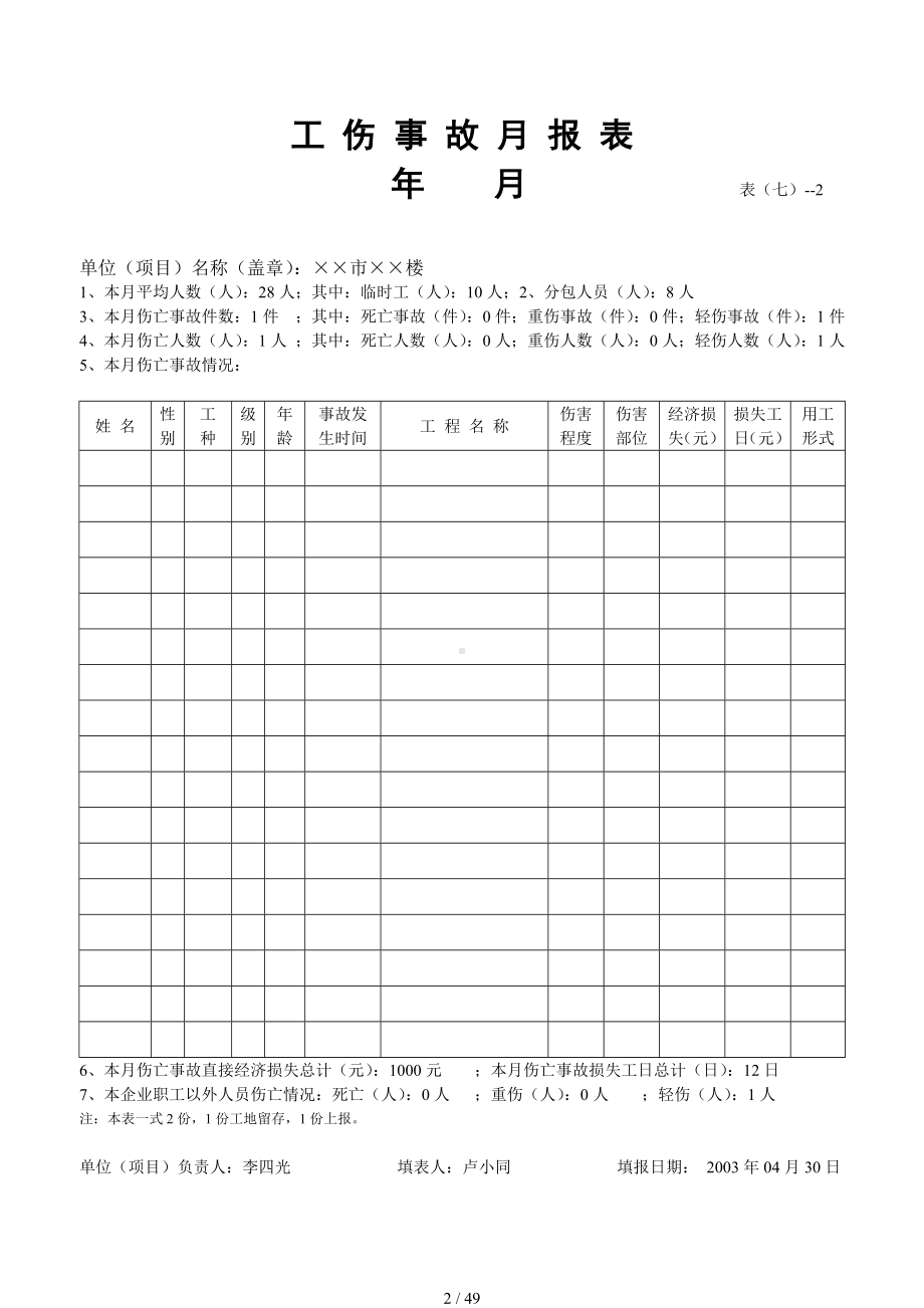 建设施工安全内业资料全套word表格参考模板范本.doc_第2页