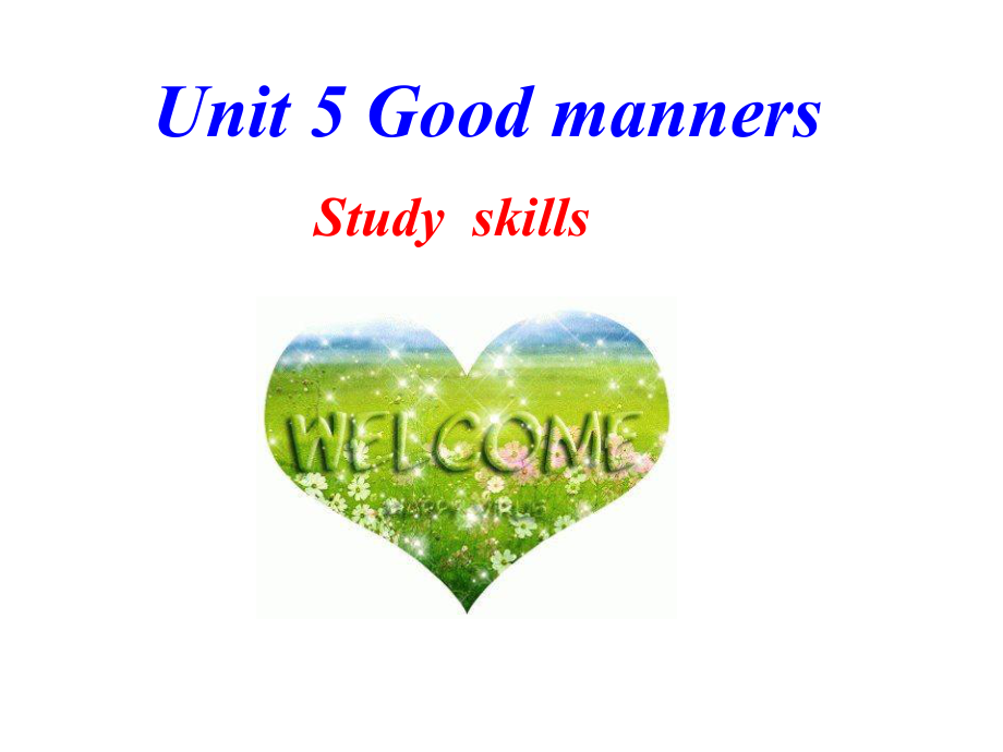 译林英语八年级下册Unit 5 Good mannersStudy skills课件.ppt（纯ppt,不包含音视频素材）_第1页