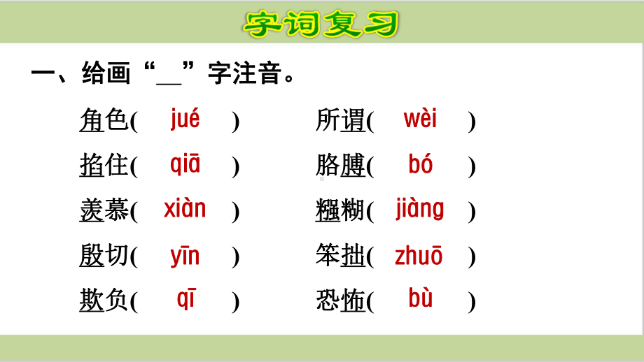 部编人教版四年级上册小学语文期末第六单元复习课件.ppt_第2页