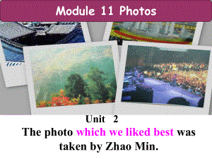 省一等奖课件Module11 Unit2The photo which we liked bestwas taken by Zhao Min.ppt（纯ppt,不包含音视频素材）