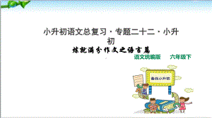 部编版小升初语文总复习专题二十二·小升初炼就满分作文之语言课件.ppt