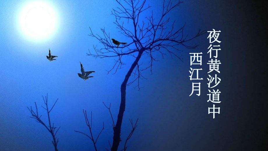 西江月·夜行黄沙道中优质课件1.pptx_第1页