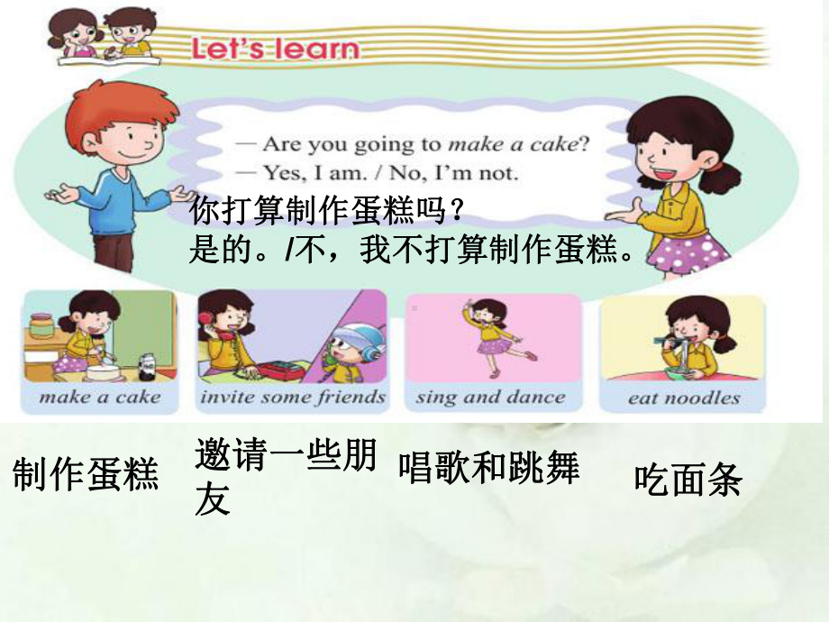 科普版英语六上Lesson 1《Are you going to have a birthday party》课件2.ppt（纯ppt,不包含音视频素材）_第3页