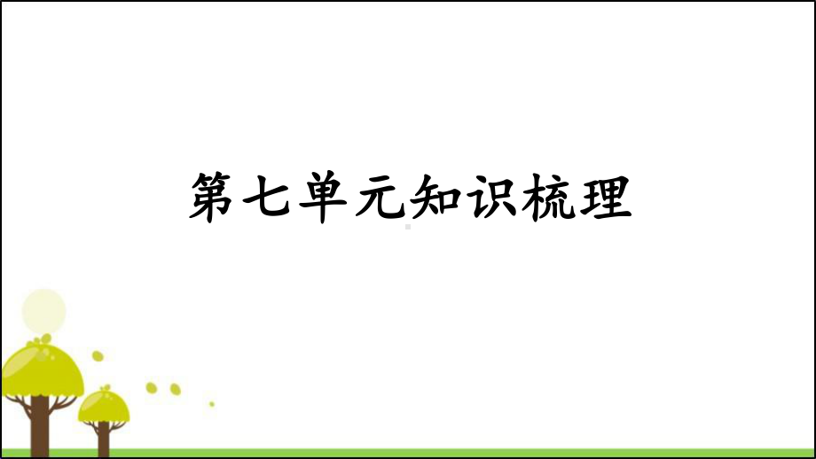 部编版四年级语文下册第七单元知识梳理(课件).pptx_第1页