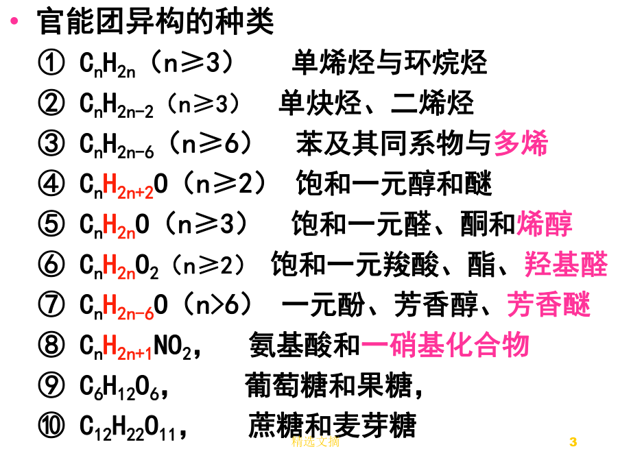 高考有机化学总复习精选教学课件.ppt_第3页