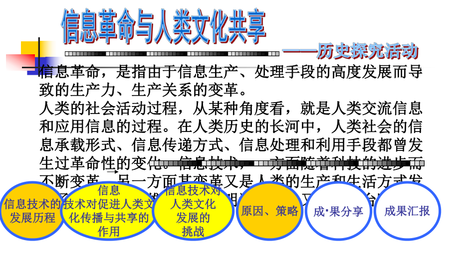 高中历史人教统编版选择性必修3活动课：信息革命与人类文化共享课件.pptx_第3页