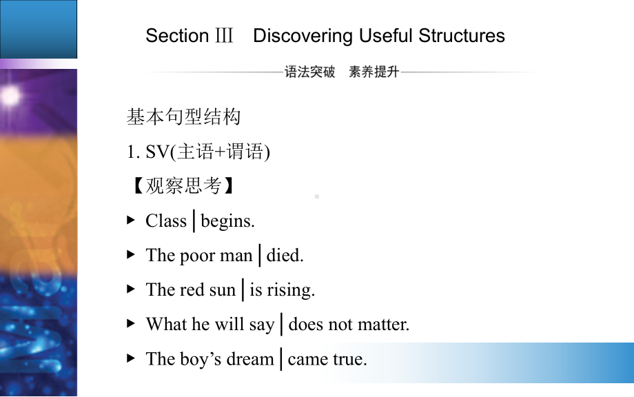 高中英语必修一(人教版)WELCOME UNIT Section Ⅲ课件.ppt（纯ppt,不包含音视频素材）_第1页