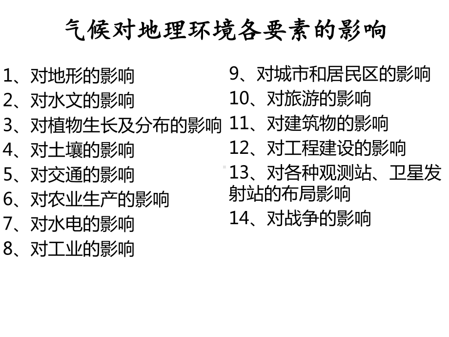 高考地理一轮复习：气候对自然环境的影响课件.ppt_第2页