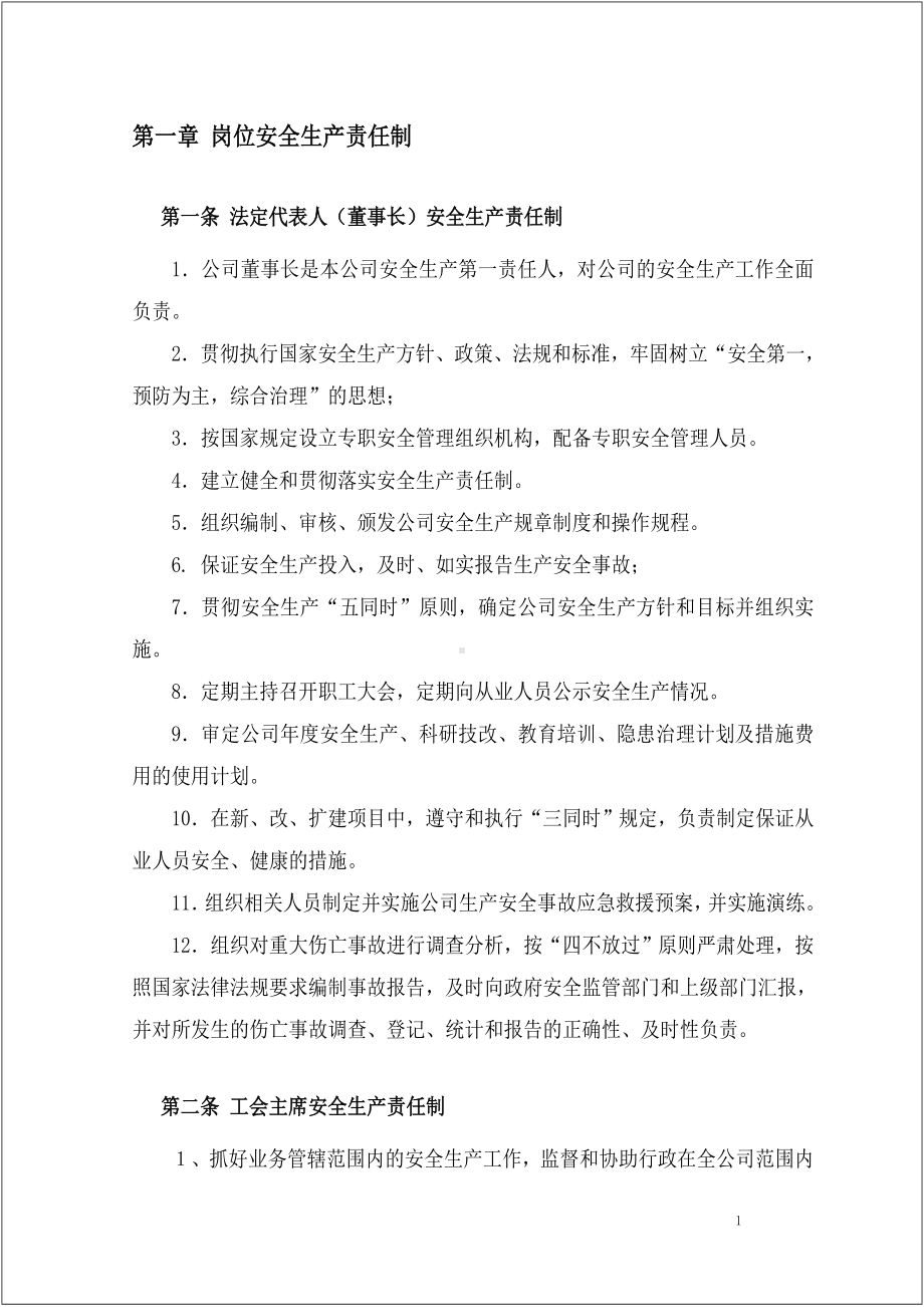 企业人员和职能部门安全生产责任制汇编参考模板范本.doc_第2页