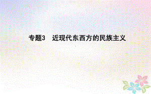 高考历史二轮复习第一部分近代篇高考聚焦中外关联专题3近现代东西方的民族主义课件.ppt