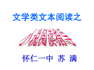 高三语文复习课件现代文阅读专题复习之小说.ppt