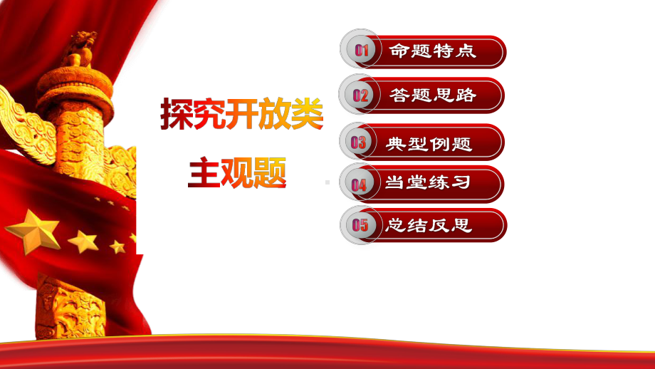 高考政治主观题题型讲评优秀课件：探究开放类主观题（优秀课件）.pptx_第2页