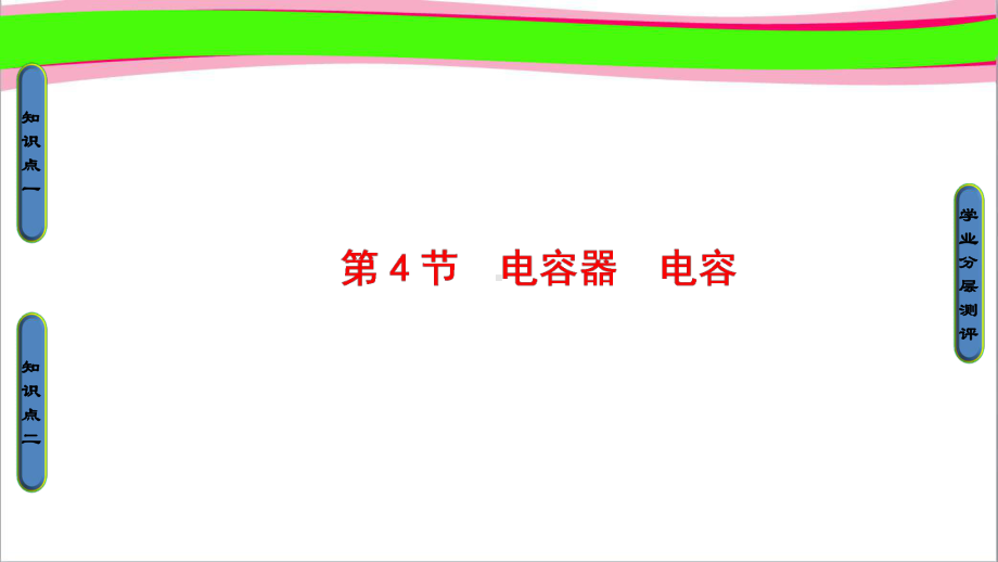 高中物理鲁科版选修3 1：第2章 第4节 电容器 电容省一等奖课件.ppt_第1页