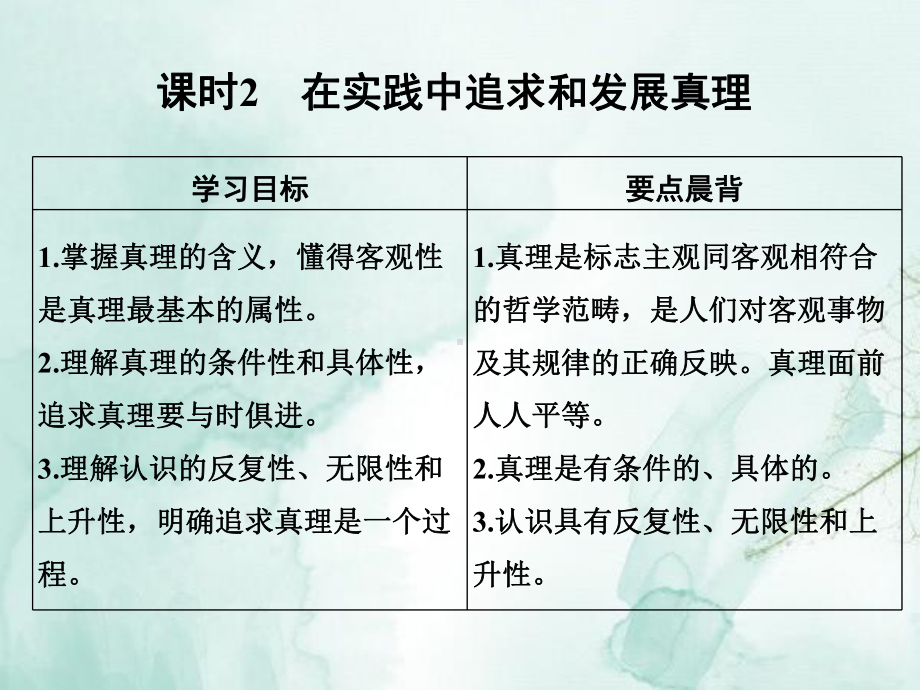 高中政治必修4课件：62在实践中追求和发展真理.ppt_第1页