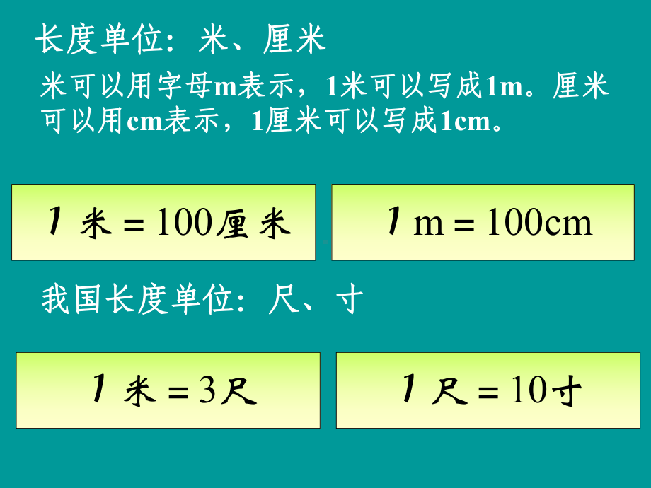 长度单位米和厘米练习课课件.ppt_第2页