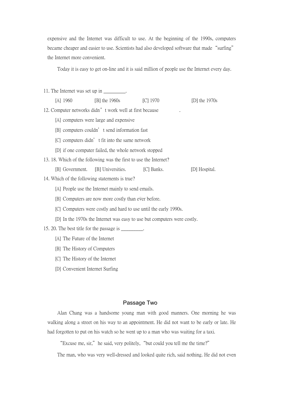 21学位英语真题及答辩详解.doc_第3页