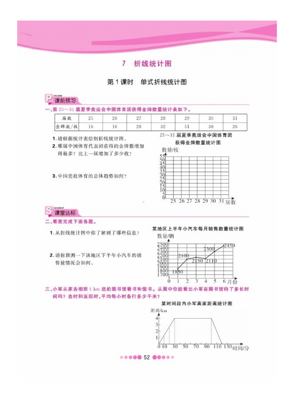 五年级下册数学试题 第七单元一课一练图片版无答案 人教版.docx_第1页