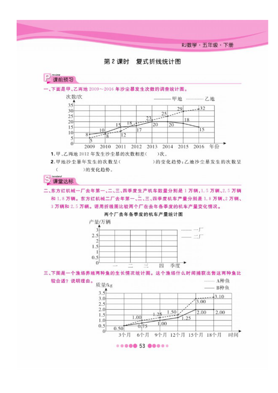 五年级下册数学试题 第七单元一课一练图片版无答案 人教版.docx_第2页