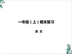 部编版语文一年级上册总复习 课件(张).pptx