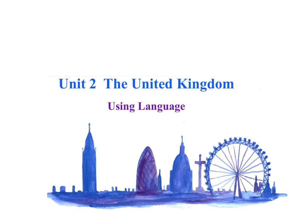 高二英语必修5 Unit 2 Using Language课件.ppt（纯ppt,不包含音视频素材）_第1页