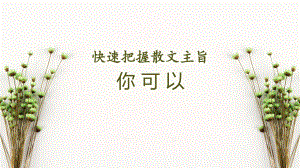 高考一轮复习《快速把握散文主旨》课件.pptx