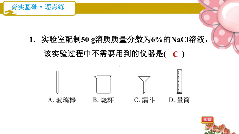 鲁教版九年级化学上册《溶液的配制》课件.ppt_第3页