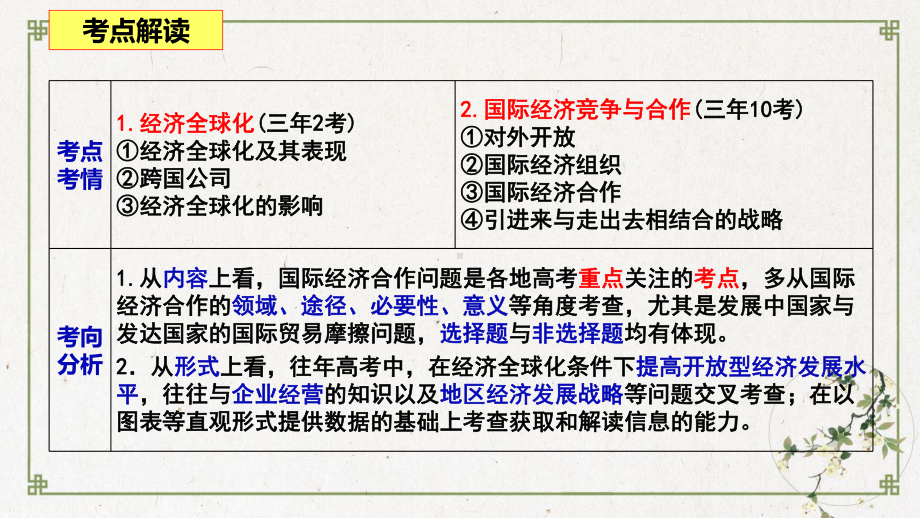 高考政治一轮复习课件经济是生活经济全球化与对外开放.ppt_第3页