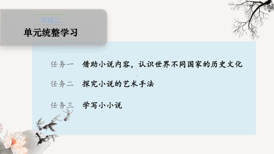 高中语文新教材 选择性必修上册 第三单元 学段二 单元统整学习课件.pptx_第1页