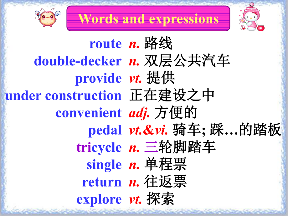 高中英语外研版必修4Module 2 Traffic JamM2P3 Language Points课件.ppt（纯ppt,不包含音视频素材）_第3页