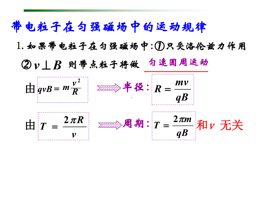 高考复习专题：带电粒子在磁场中运动课件.ppt_第2页