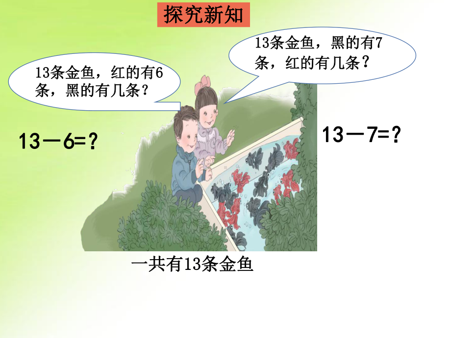 一年级数学下册课件-2.2十几减7、6（13）-人教版.ppt_第3页