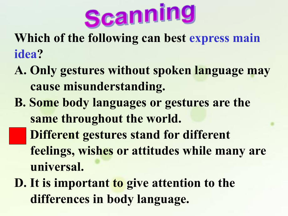 高中英语必修4Unit4：Using language详细课件 .ppt（纯ppt,不包含音视频素材）_第3页