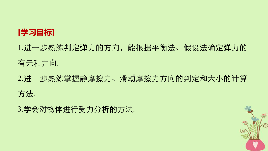 高中物理第三章研究物体间的相互作用微型专题两种性质的力及物体的受力分析课件粤教版必修1.ppt_第2页