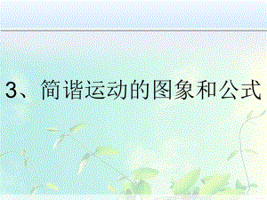 高中物理 简谐运动的图象和公式课件.ppt