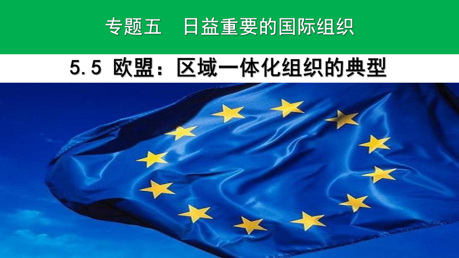 高中政治人教版选修3课件55欧盟区域一体化组织的典型.pptx_第1页