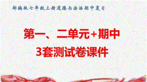 部编版七年级上册道德与法治期中复习：第一、二单元+期中3套测试卷课件.pptx