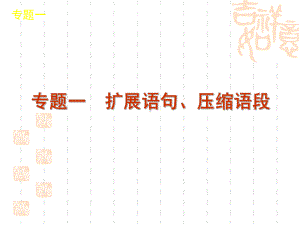 高考语文复习 扩展语句、压缩语段课件.ppt