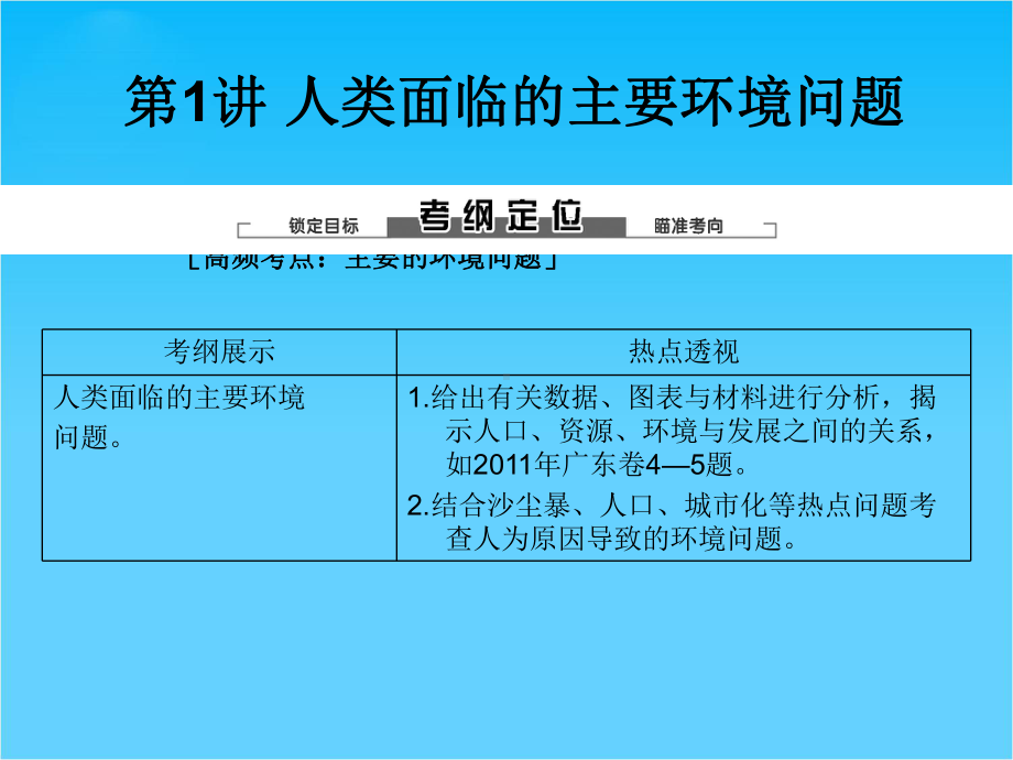 高考地理一轮复习 241 人类面临的主要环境问题课件 中图版.ppt_第2页