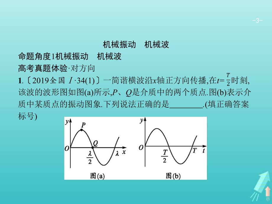 2020高考物理二轮复习专题十三机械振动机械波光学课件.pptx_第3页