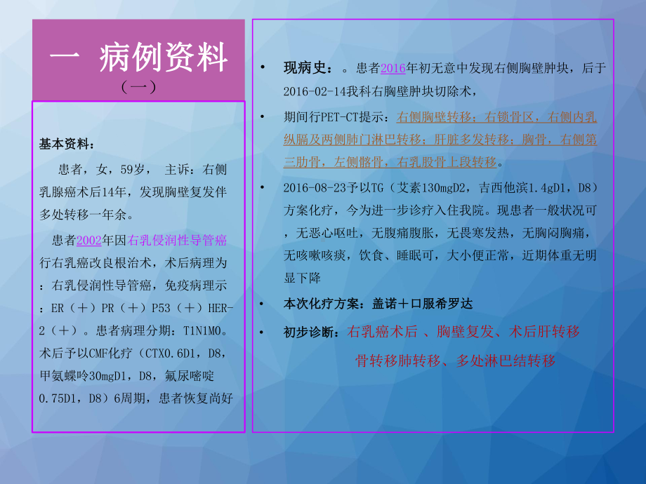 一例乳癌术后14年合并多器官转移的患者护理体会课件.ppt_第2页