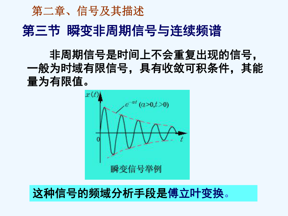 23瞬变非周期信号与连续频谱课件.ppt_第1页