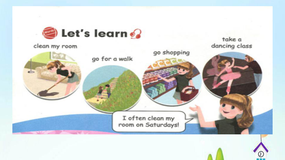 人教版PEP小学英语五年级下册Unit 1 My day Part B Let’s learn 课件.pptx_第3页