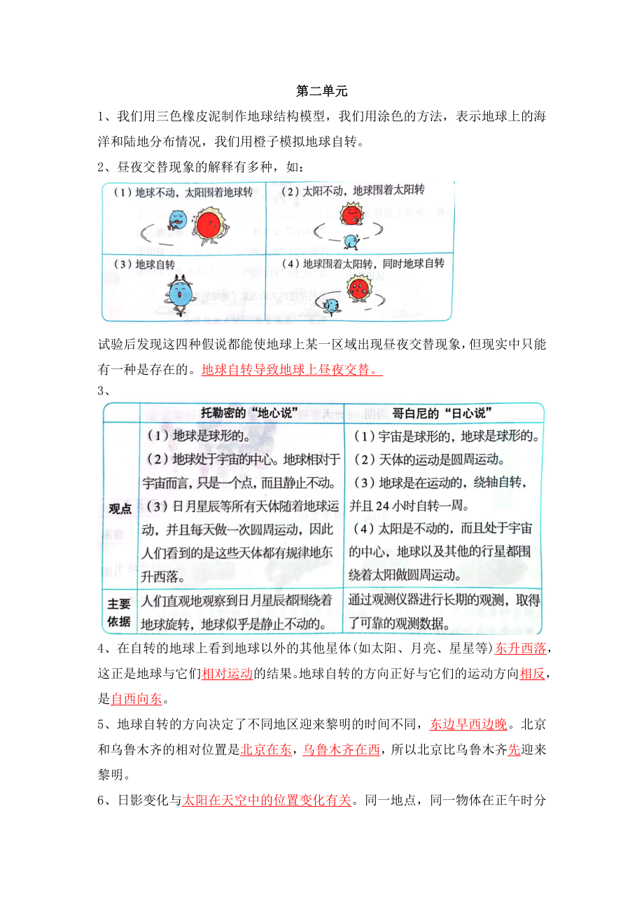 2022新教科版六年级上册《科学》知识点复习清单.docx_第2页