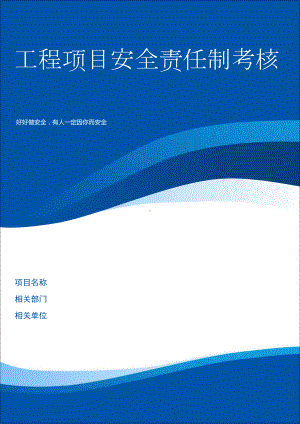 工程项目安全生产责任制考核表汇编参考模板范本.doc