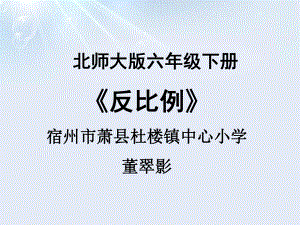 2020年六年级下册数学课件-44《反比例》北师大版.pptx