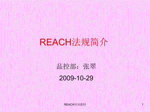 REACH培训教材课件.ppt