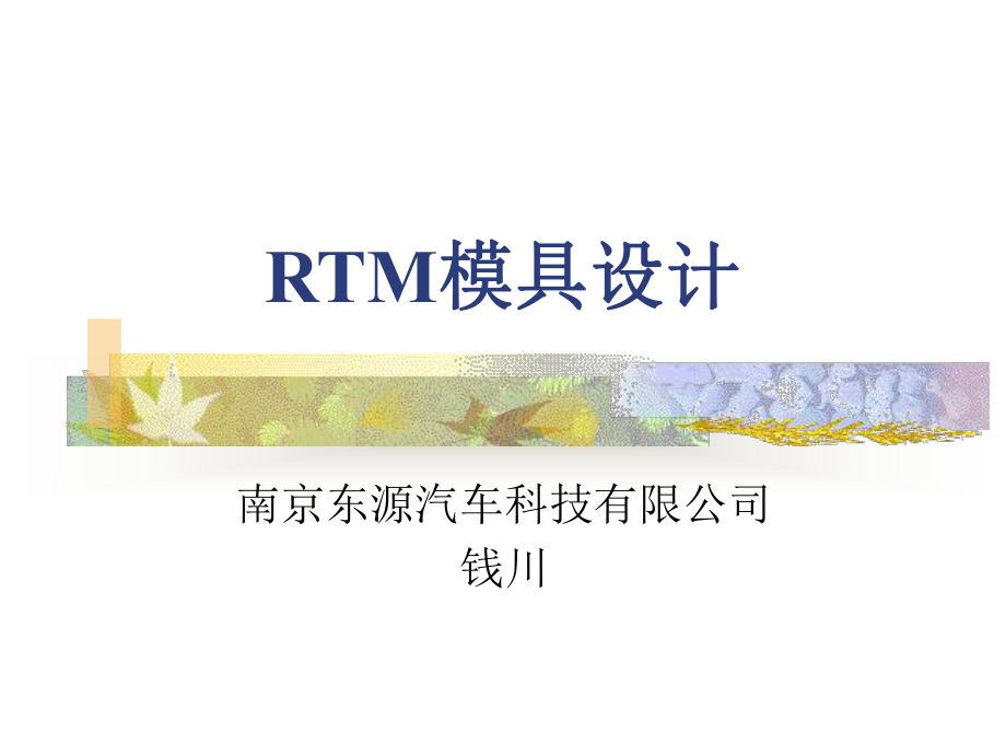 RTM模具设计课件.ppt_第1页