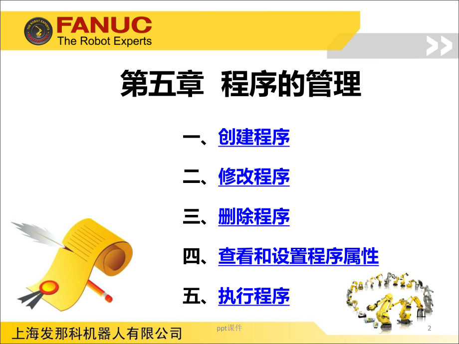 FANUC机器人程序员A-程序的管理课件.ppt_第2页