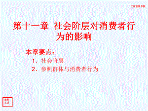 《消费者行为学》课件第十一章-社会阶层对消费者行为的.ppt